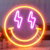 smiley neon lampje