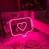 social media neon likes