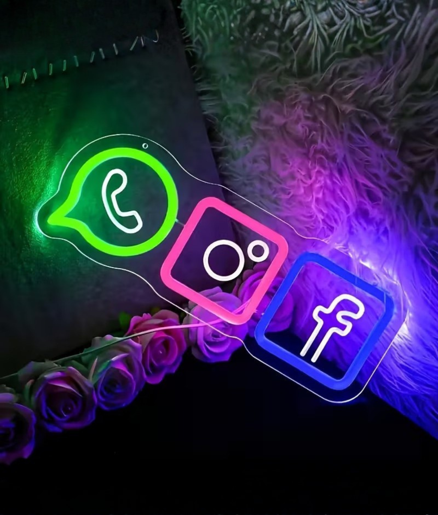 social media neon