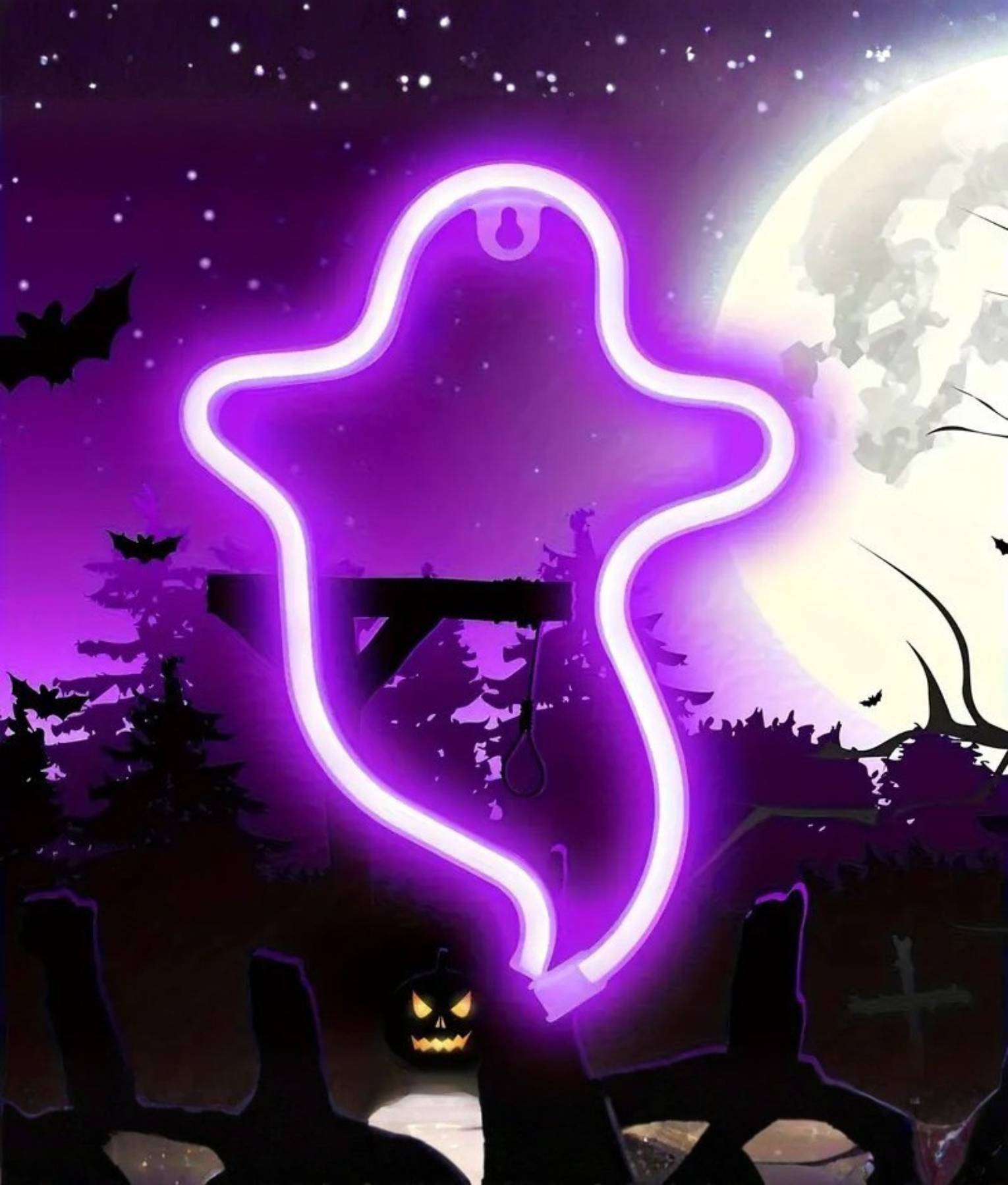 spooky neon