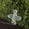 surf plank man neon lamp