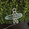 surfer neon lamp