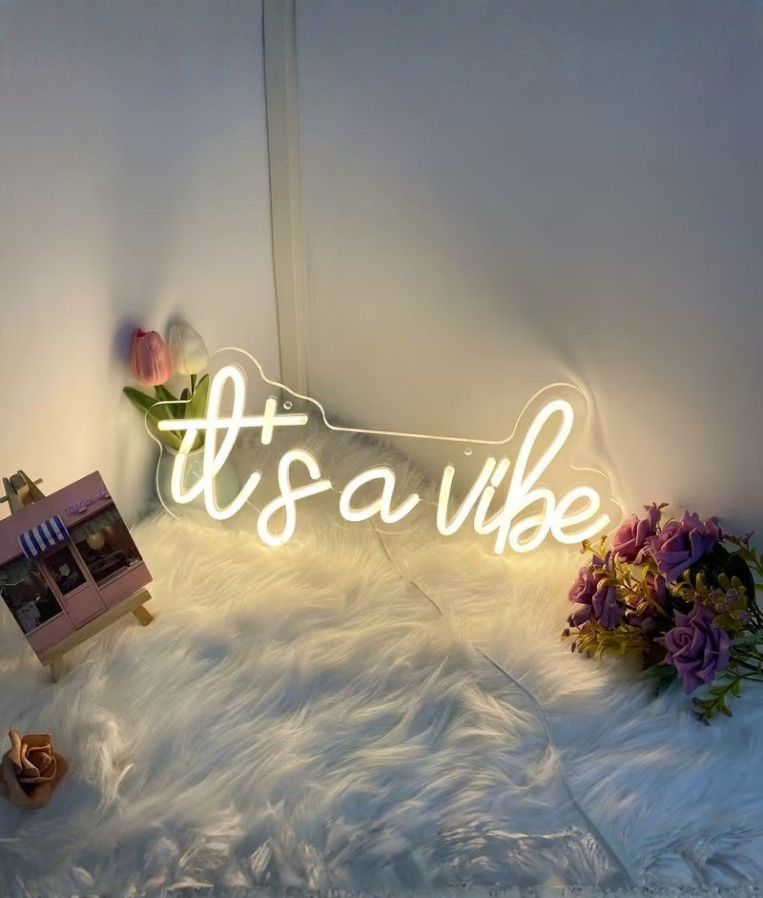 tekst neon bordje