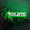toilet lampen neon