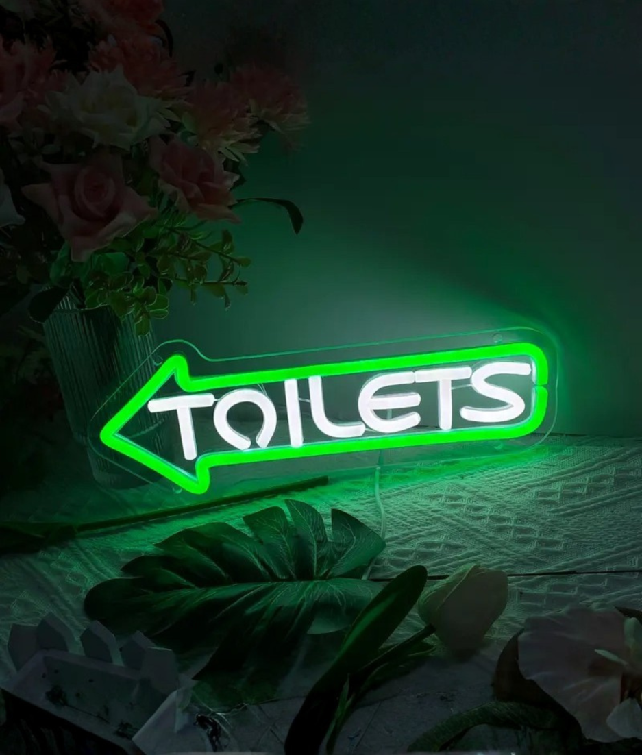 toilet neon lampen