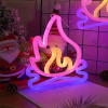 vuur neon lampje