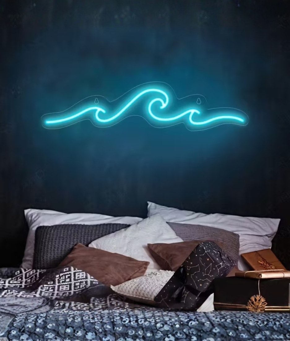 wave lampjes neon