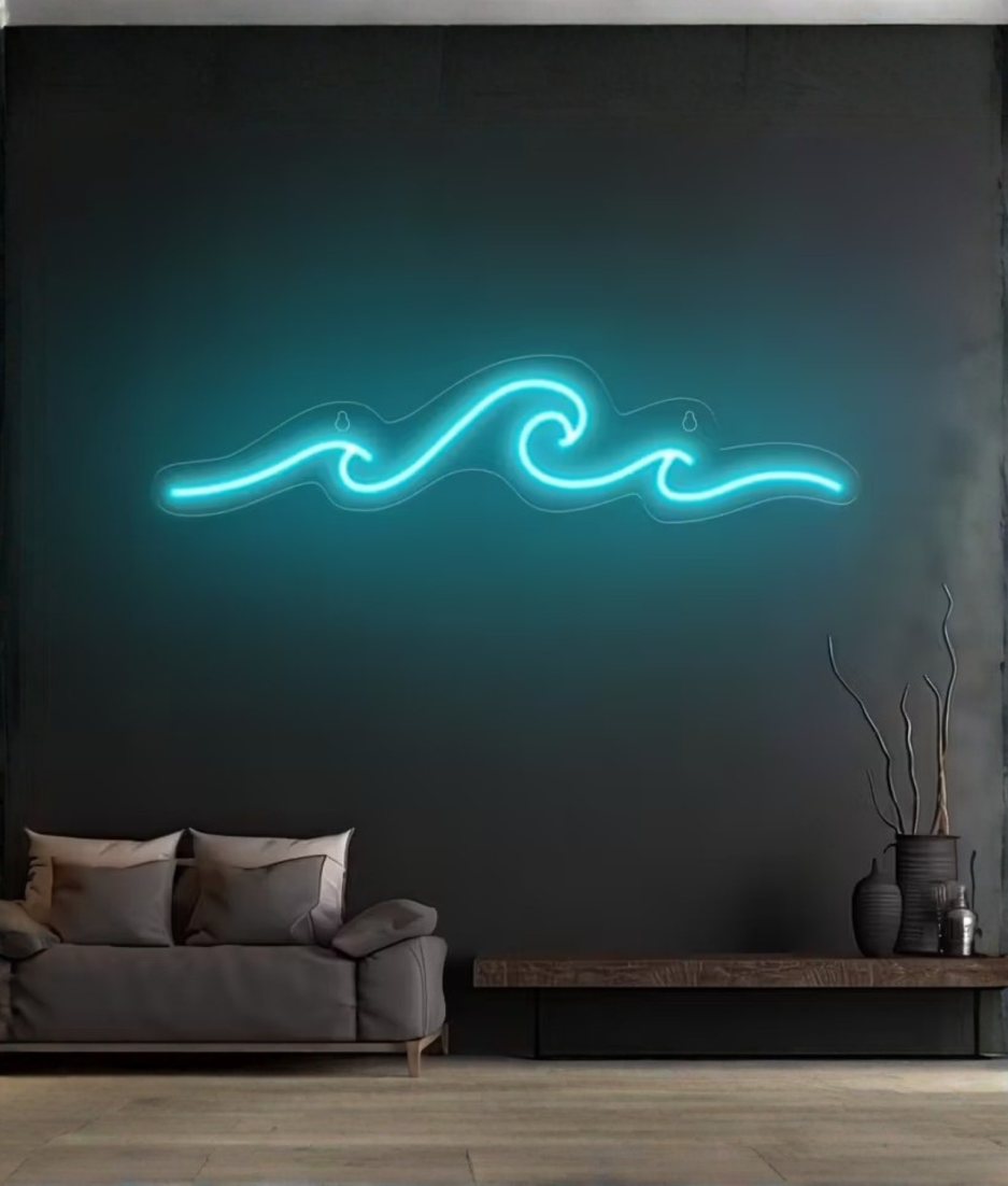 wave neon lamp