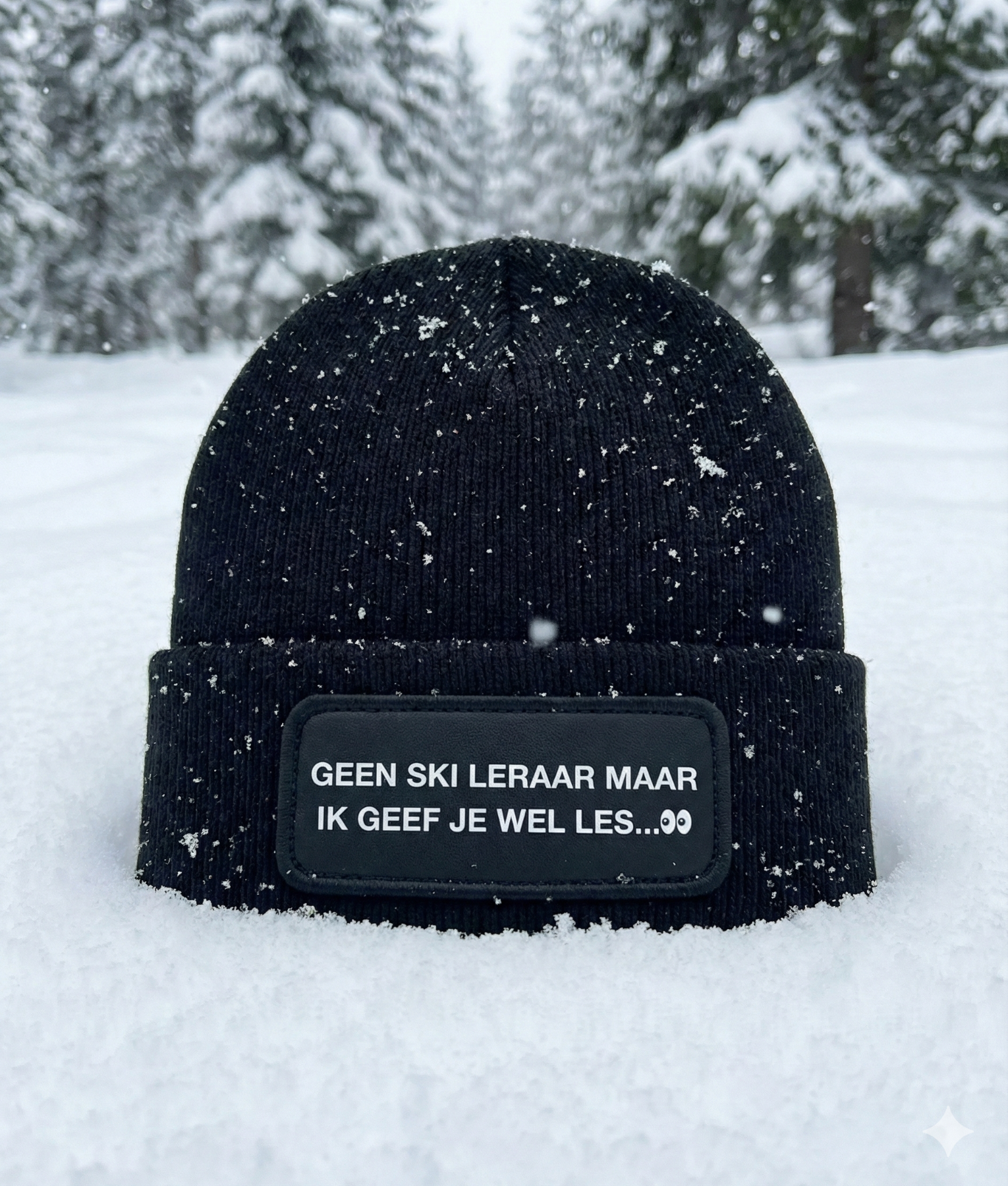 Geen ski leraar muts
