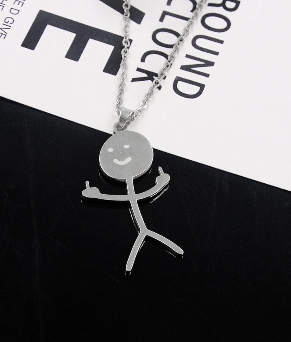 cartoon poppetje ketting