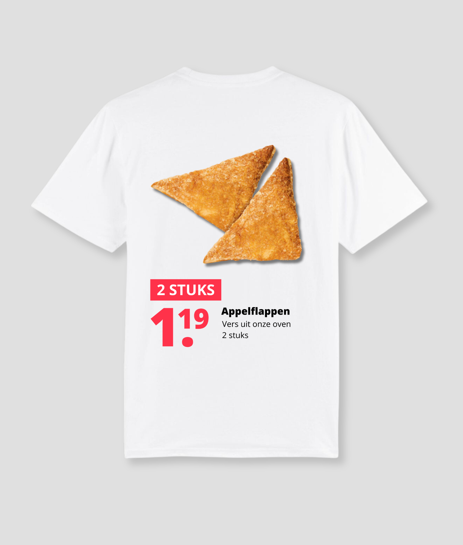 grappig tshirt appelflappen