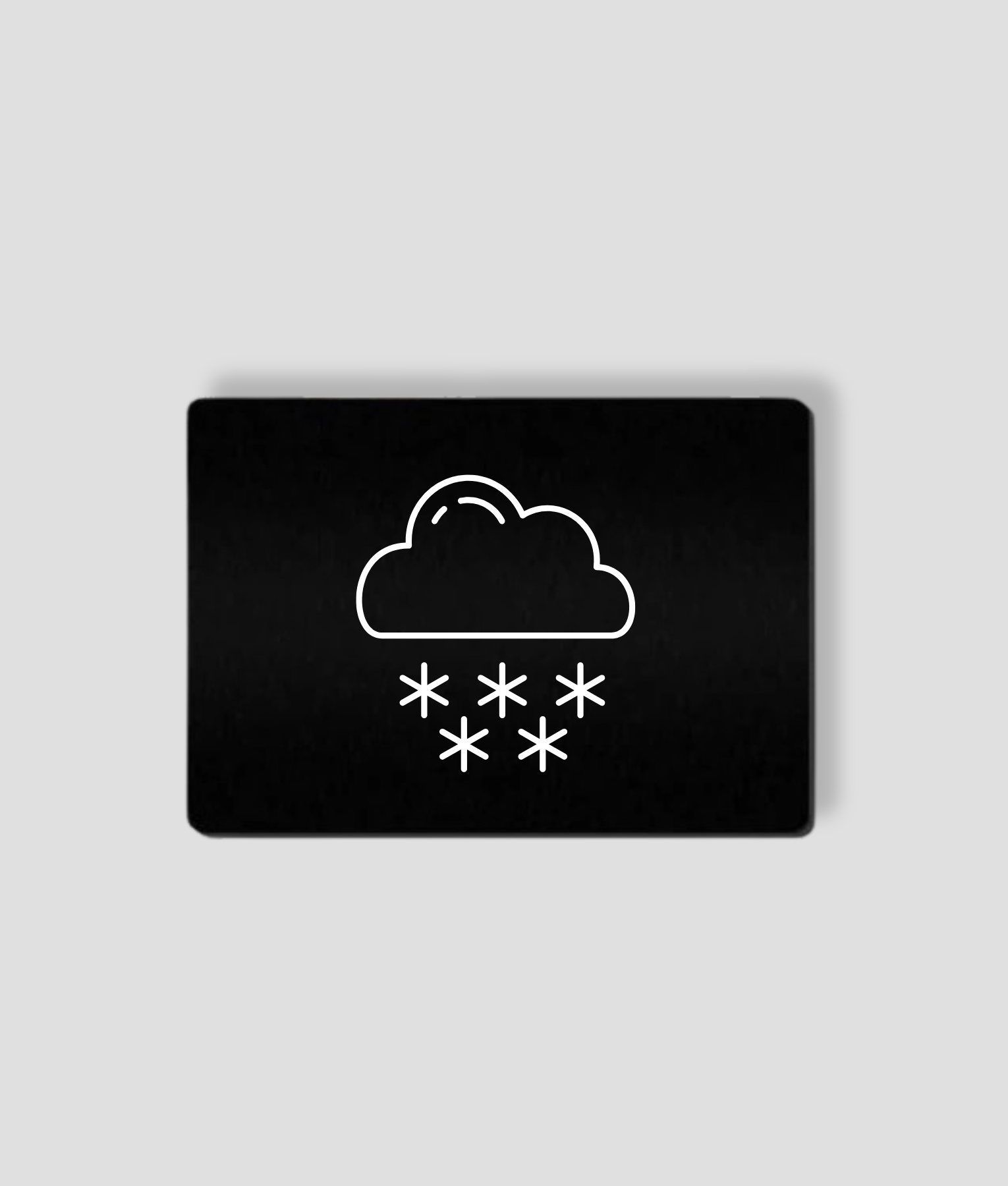 sneeuwvlak zwarte pas