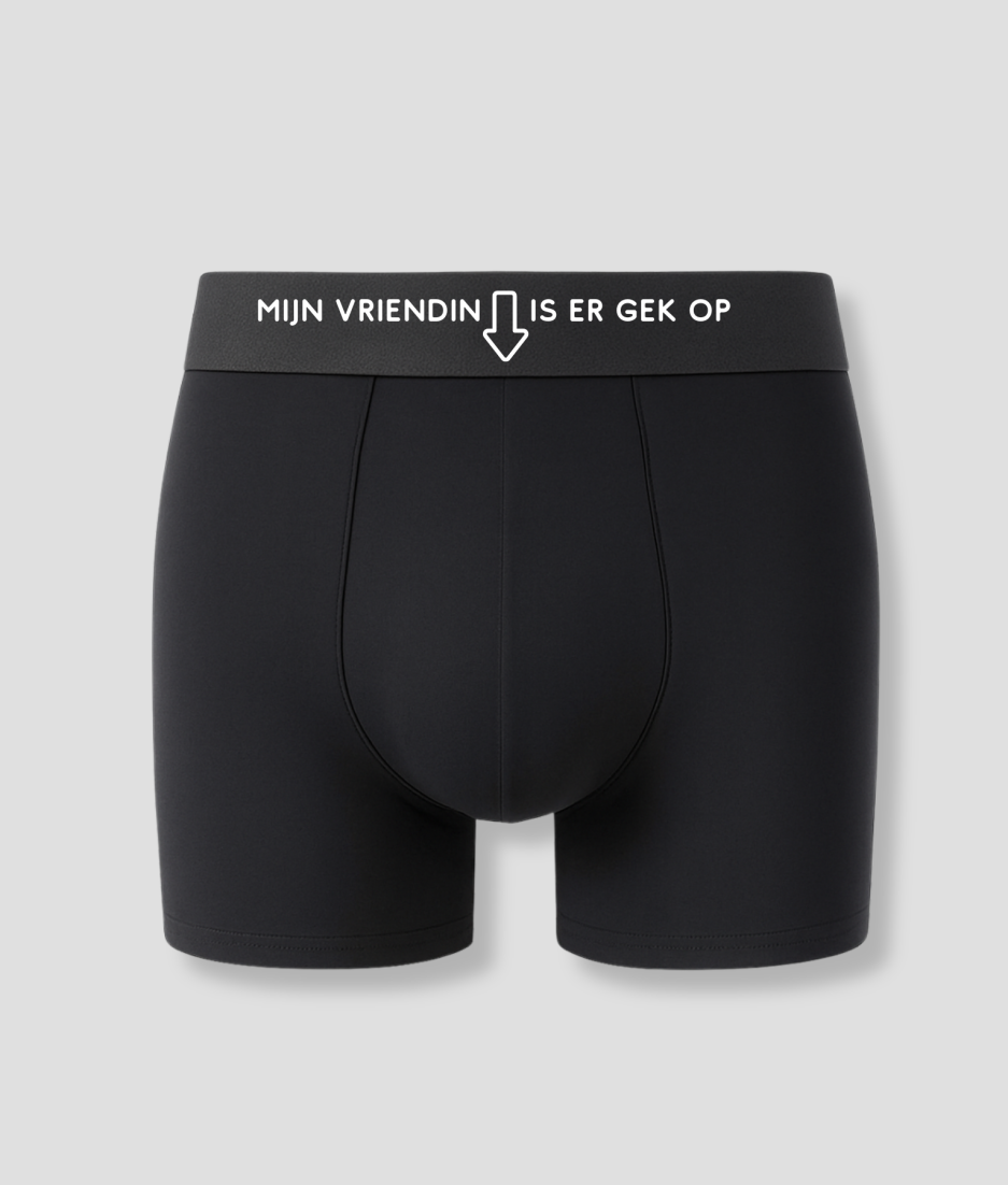 vrouw onderbroek cadeau man