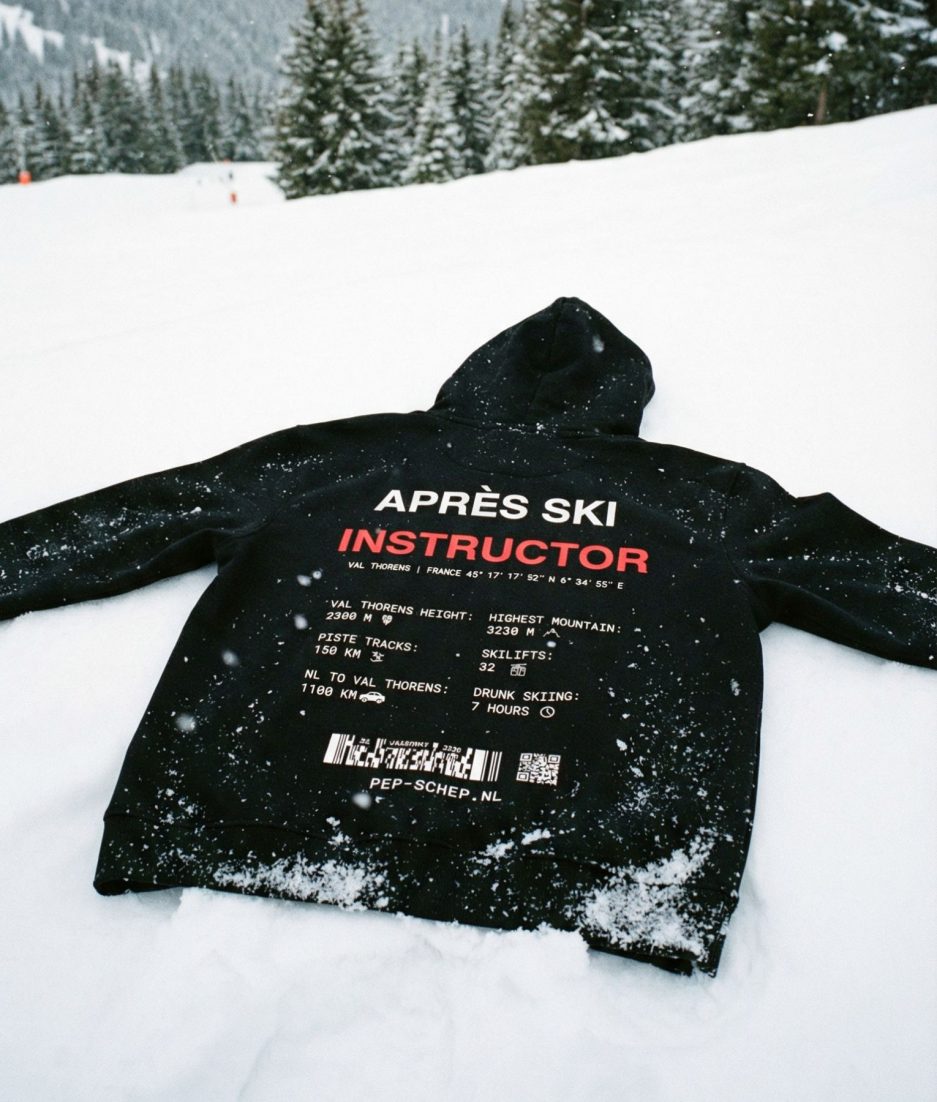wintersport hoodie apres ski instructor
