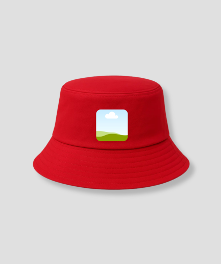 rode buckethat eigen foto