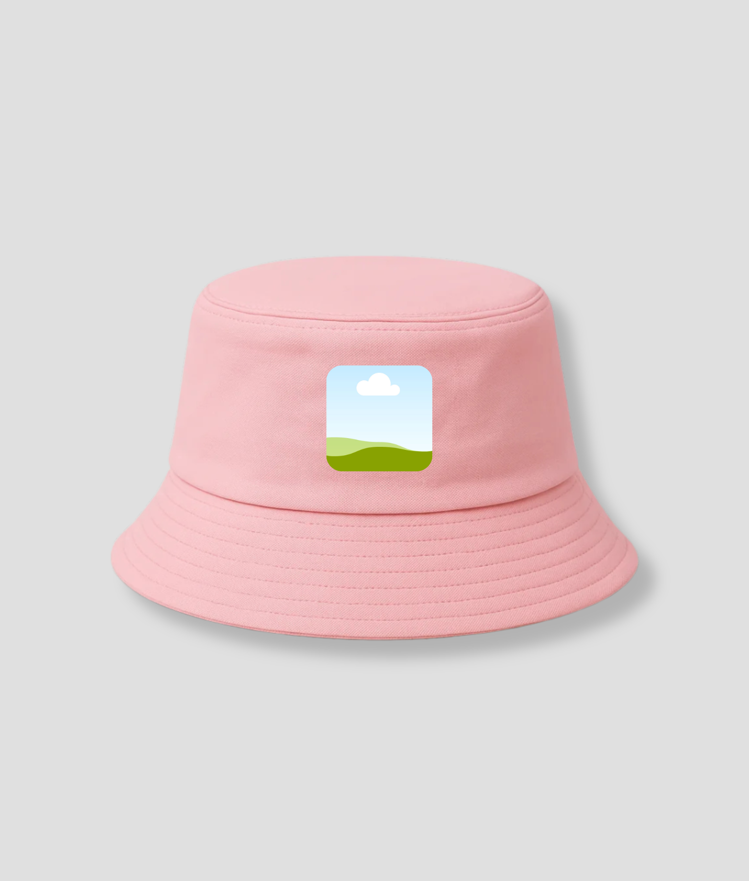roze buckethat eigen foto