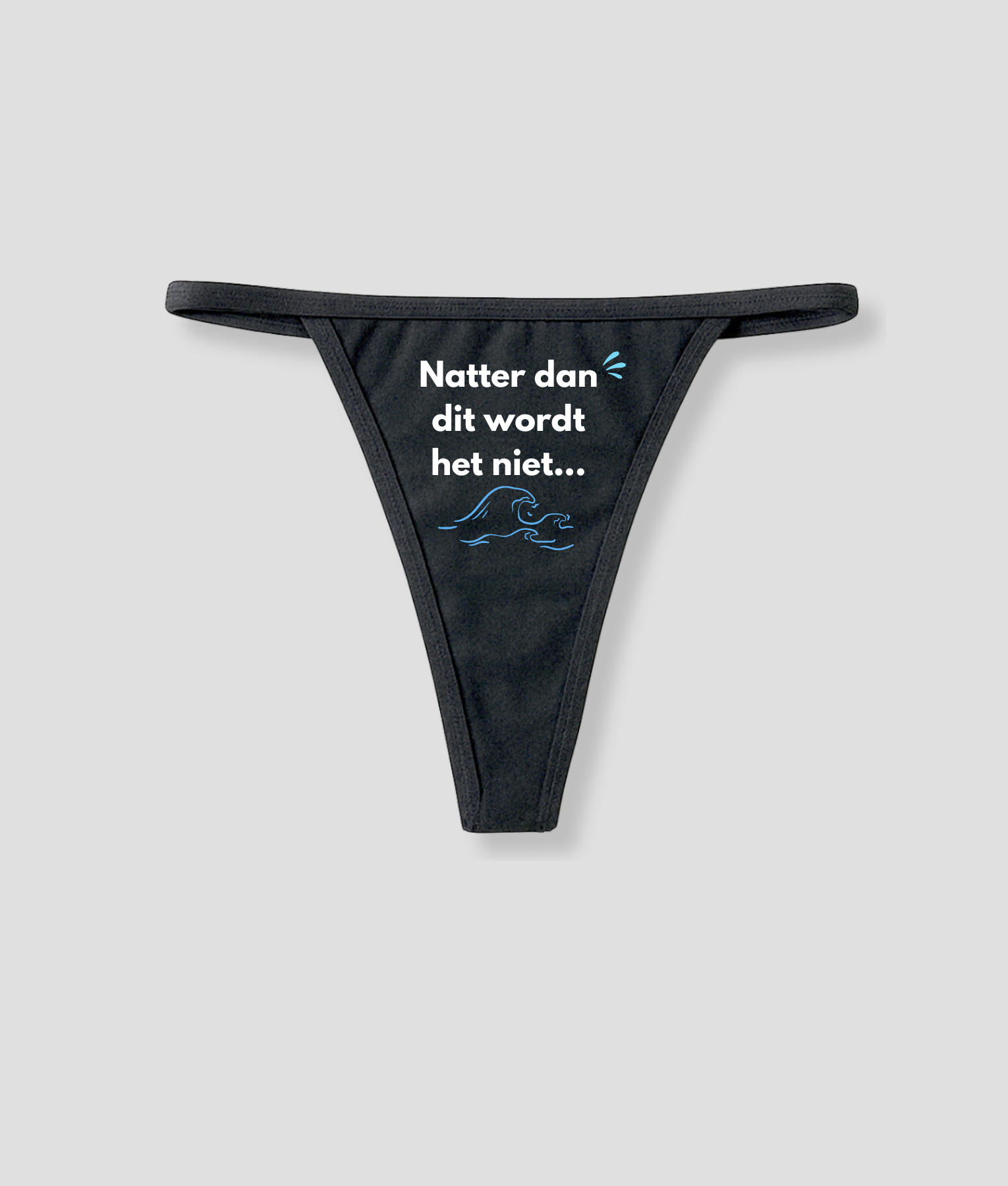 String grappig watergolf zwart