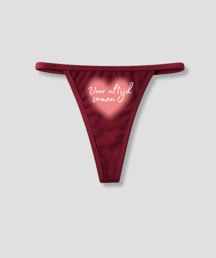 String voor altijd samen rood