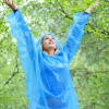 blauwe ponchos