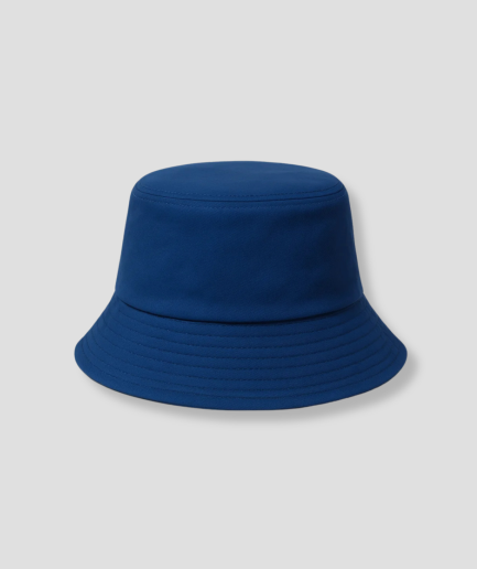 Effen donkerblauwe bucket hat