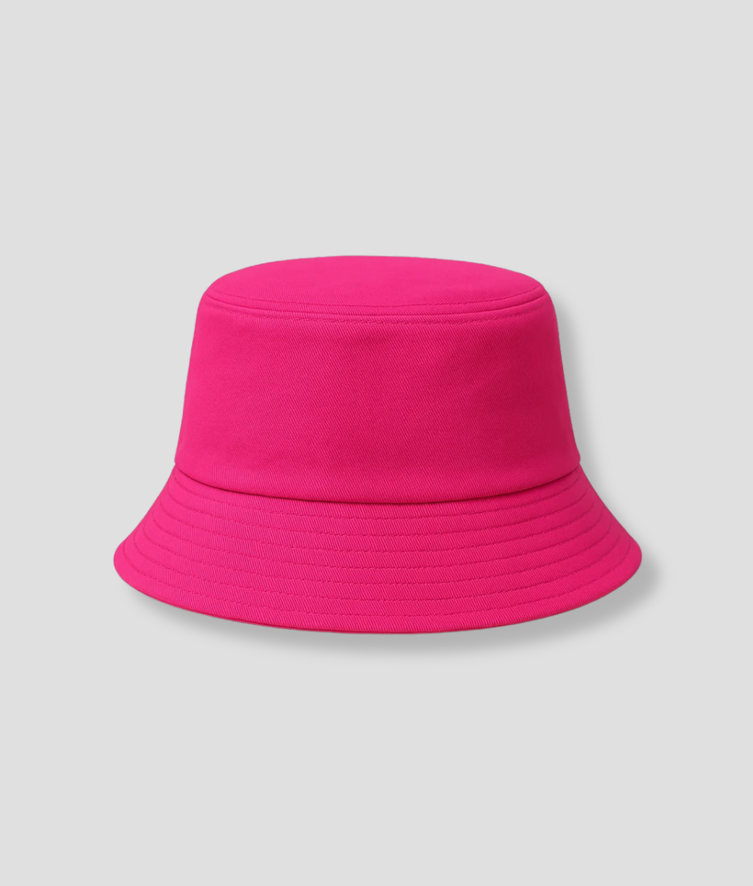Effen donkerroze bucket hat
