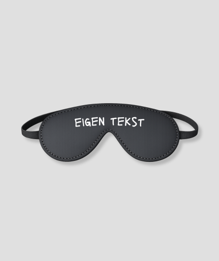 eigen tekst oog masker