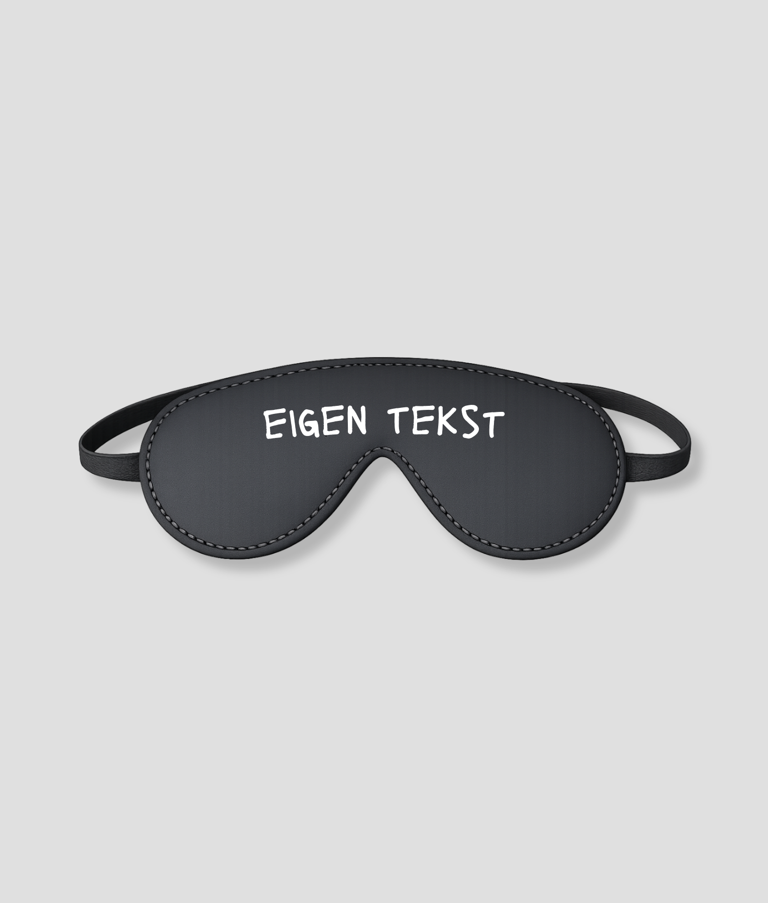 eigen tekst oog masker