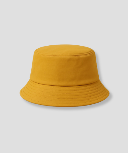 Effen gele bucket hat