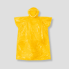 gele poncho regen