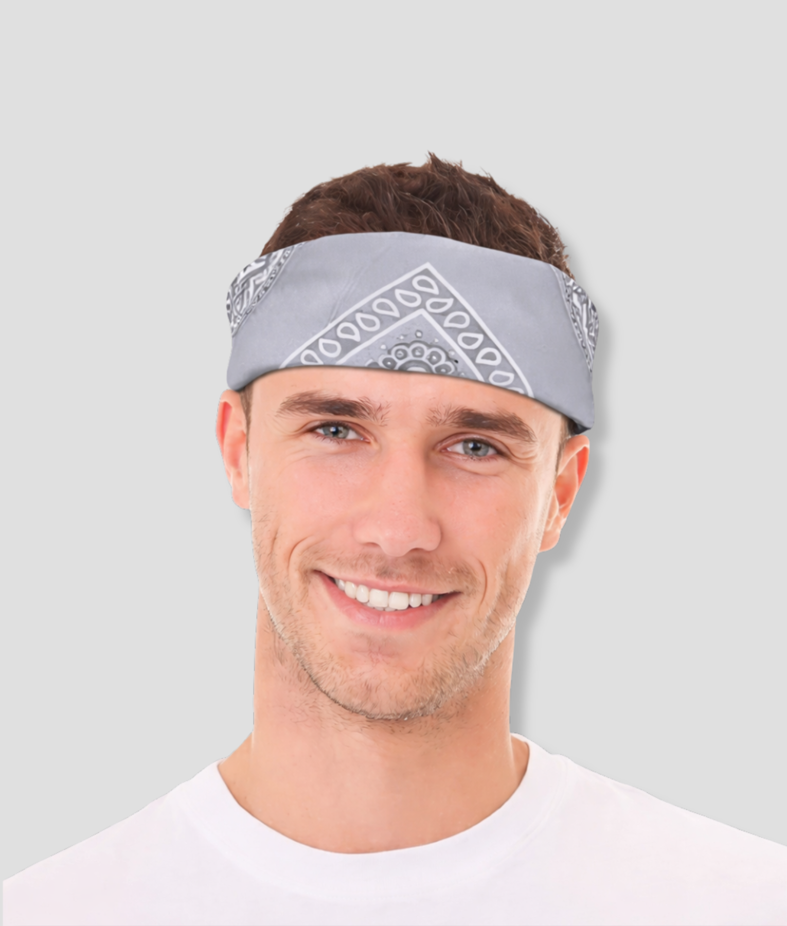 grijs kleurige bandana festival