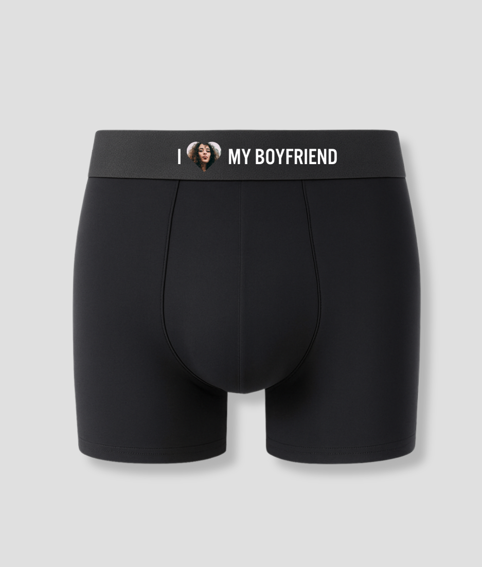 i love my boyfriend onderbroek eigen foto