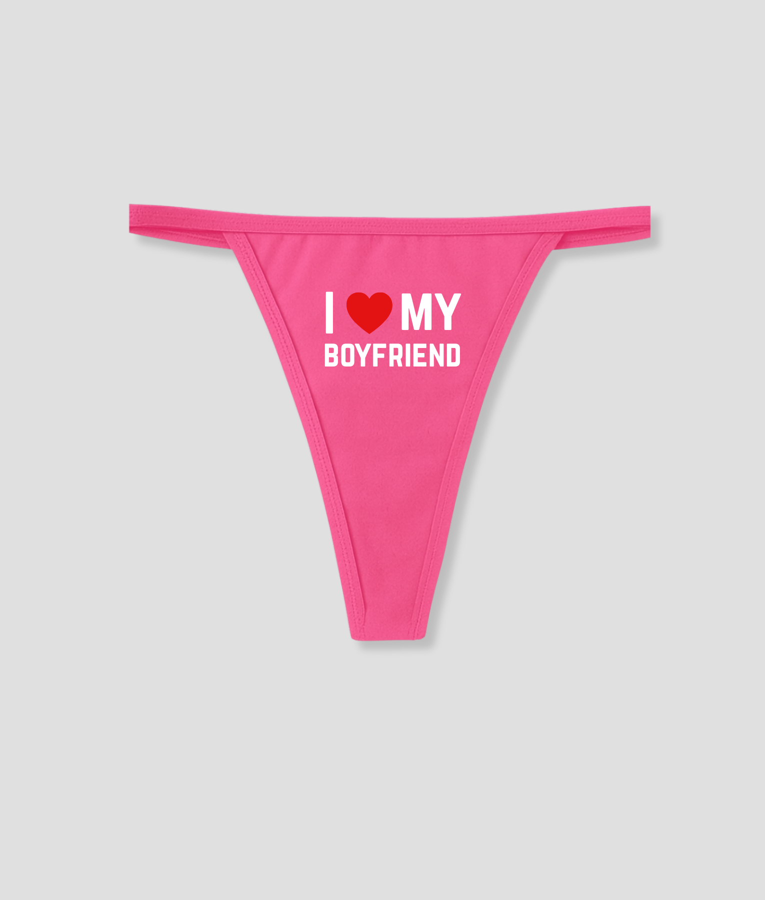 i love my boyfriend string, roze