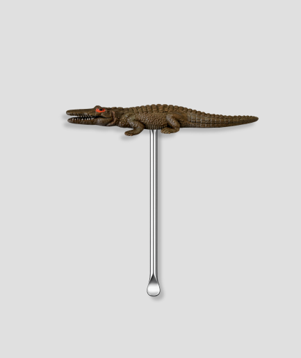 krokodil snuif schep
