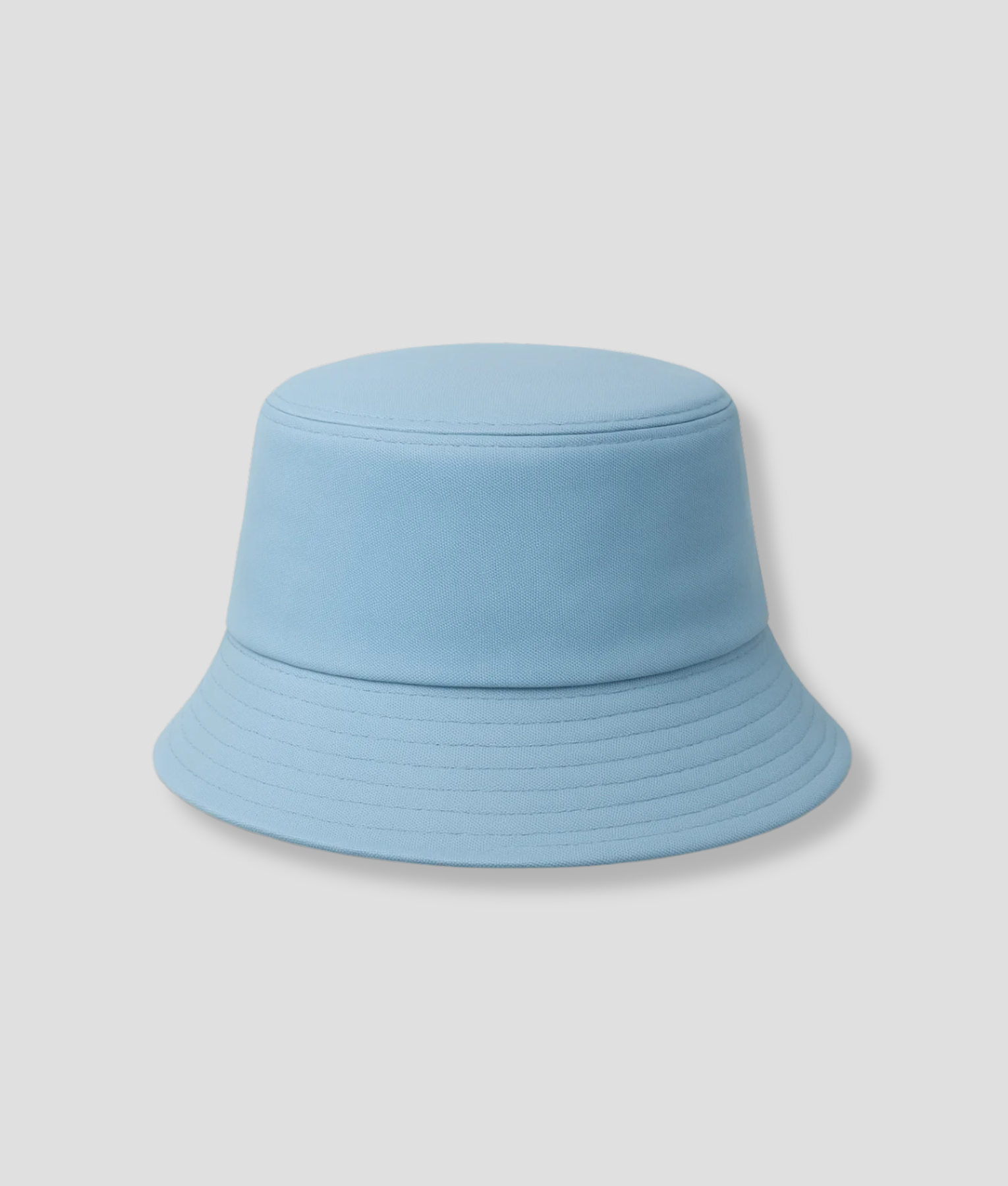 Effen lichtblauwe bucket hat