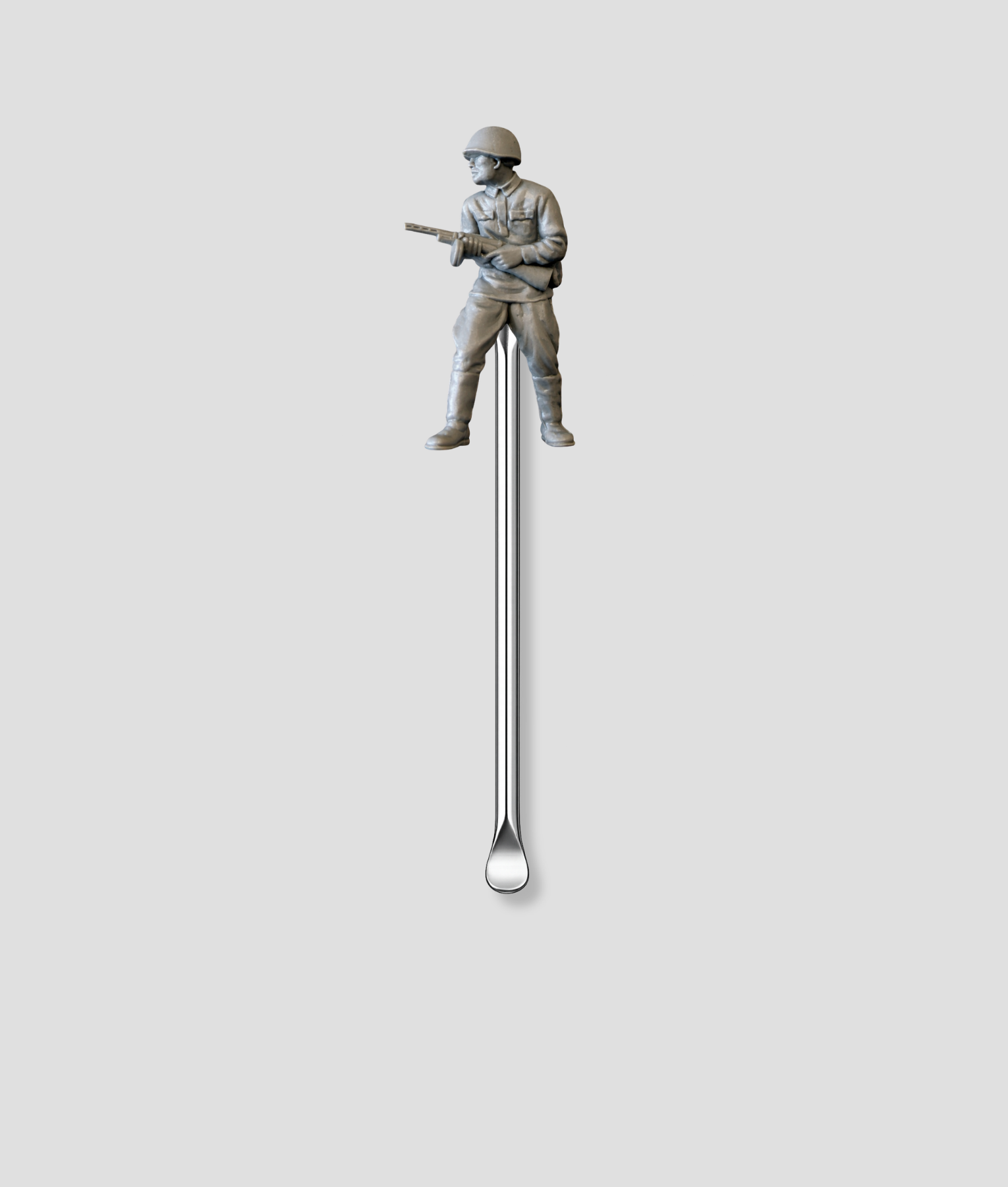 Mini schepje met soldaat figuur