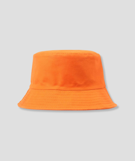 Effen oranje bucket hat