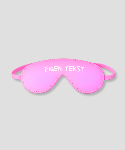 slaapmasker met eigen tekst
