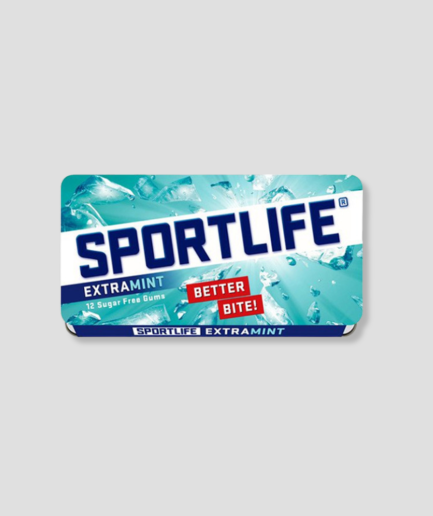 Verpakking sportlife extramint kauwgom, suikervrij