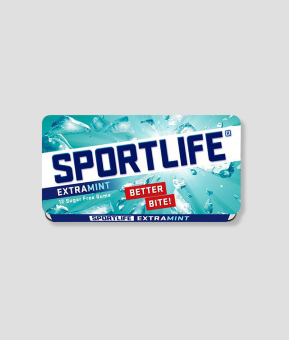 Verpakking sportlife extramint kauwgom, suikervrij