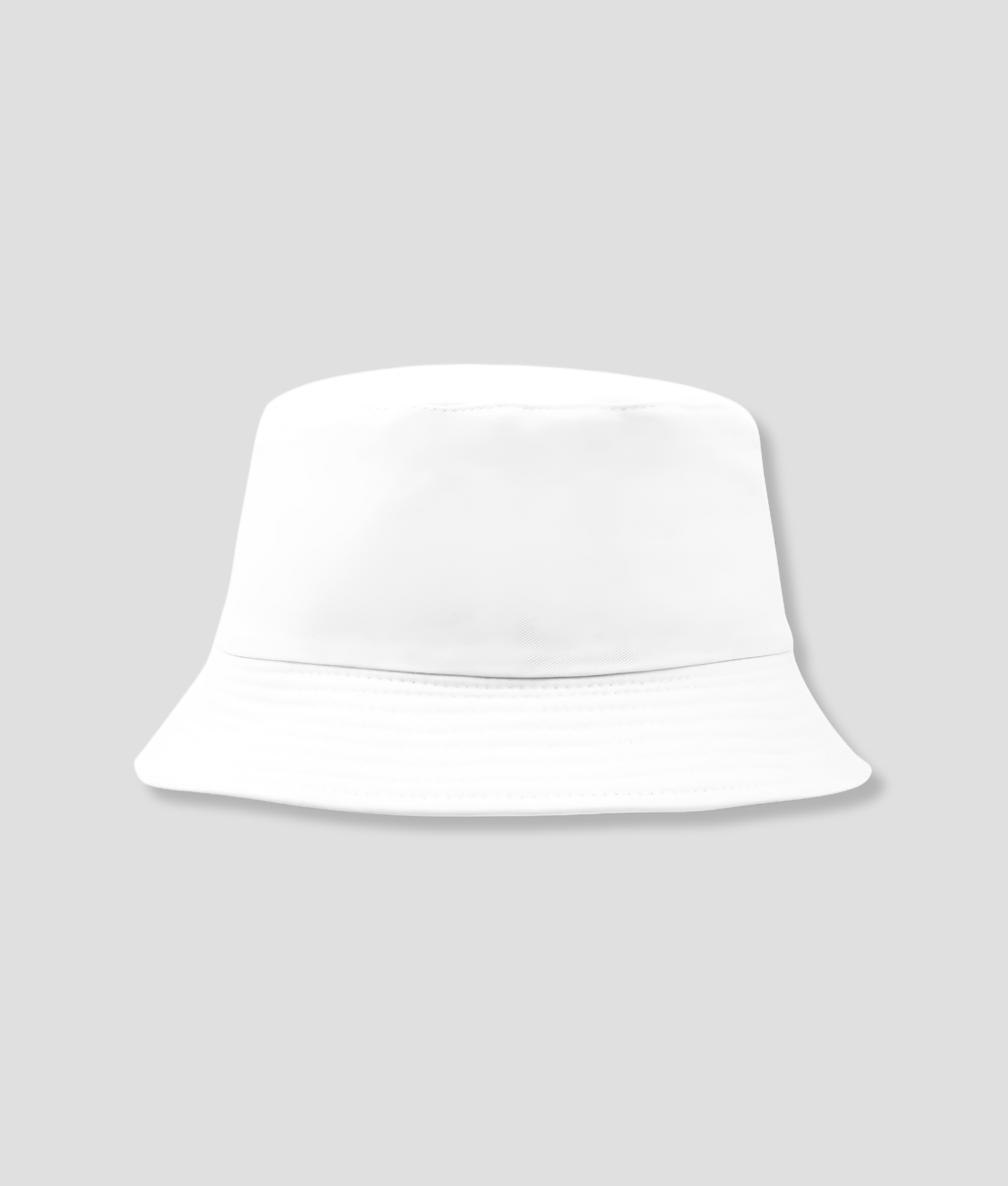 Effen witte bucket hat