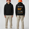 100% rave hoodie zwart modelfoto