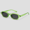 Groene bril zwarte glazen