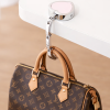 Tas houder dames zilver roze