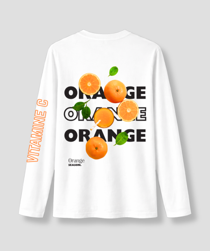 Vitamine C longsleeve wit