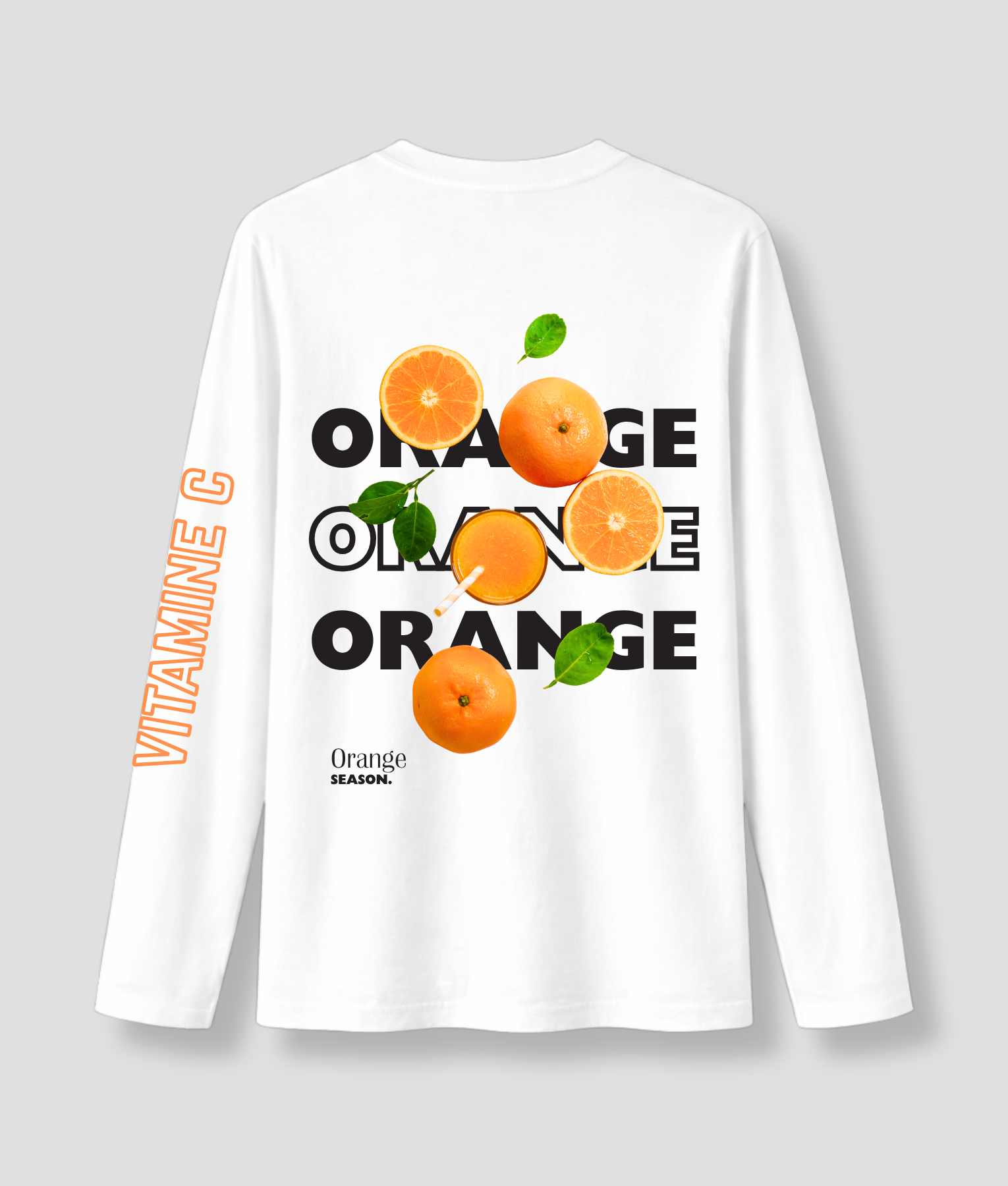 Vitamine C longsleeve wit