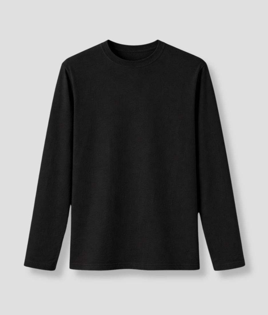 Voorkant longsleeve zwart