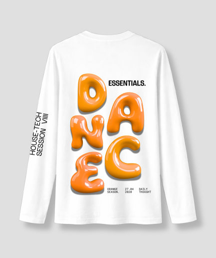 Witte longsleeve kingsday dance
