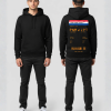 boardingpass hoodie zwart modelfoto