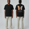 butterfly tee orange