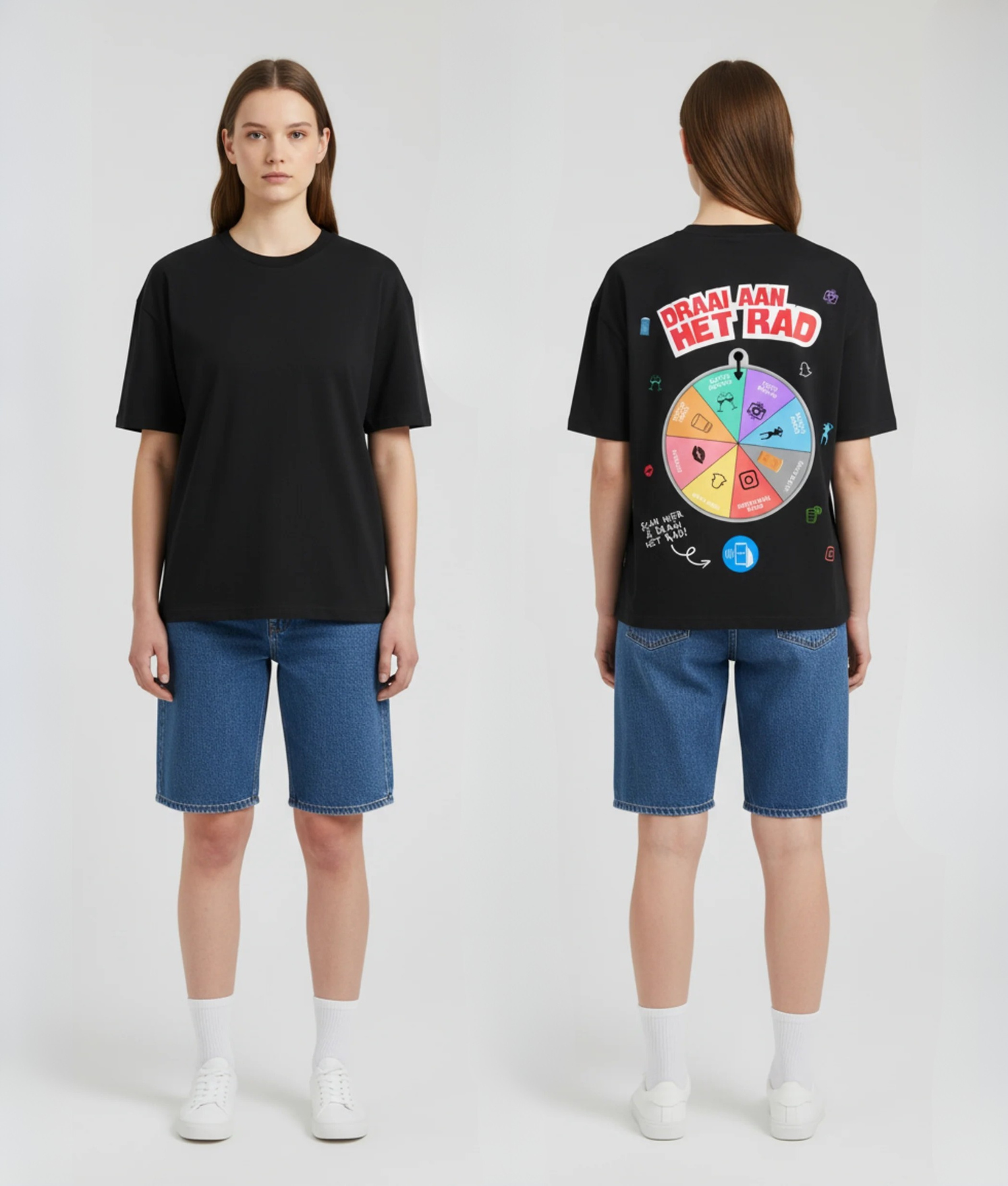 draai aan het rad model oversized